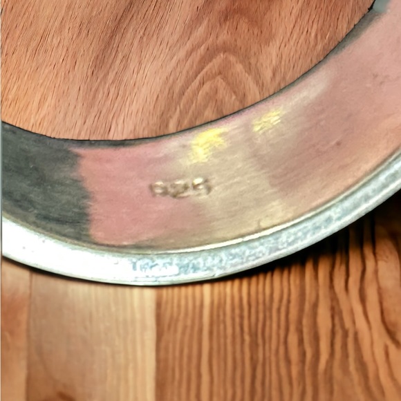 Pink Conch & Blue Fire Opals in Sterling Silver Ring - Picture 6 of 11